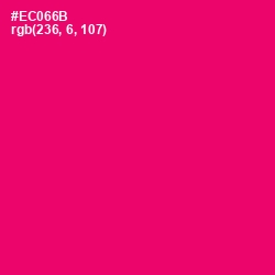 #EC066B - Rose Color Image