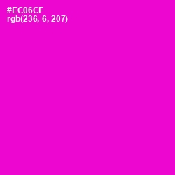 #EC06CF - Purple Pizzazz Color Image