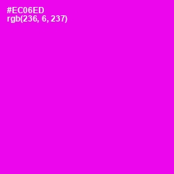 #EC06ED - Magenta / Fuchsia Color Image