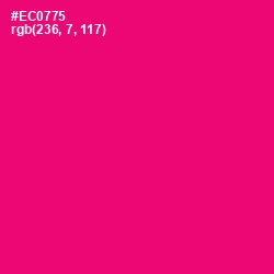 #EC0775 - Rose Color Image