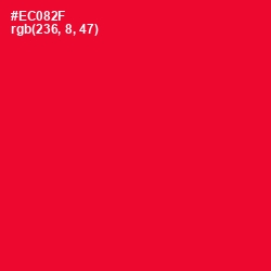 #EC082F - Red Ribbon Color Image