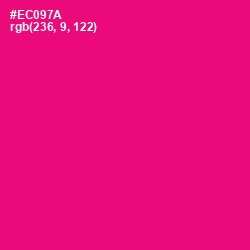 #EC097A - Rose Color Image