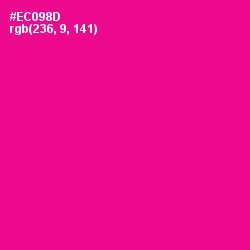 #EC098D - Hollywood Cerise Color Image