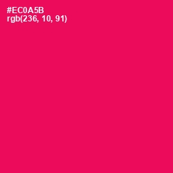 #EC0A5B - Razzmatazz Color Image