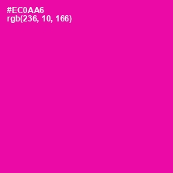 #EC0AA6 - Hollywood Cerise Color Image