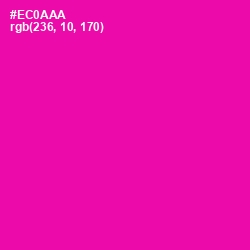 #EC0AAA - Hollywood Cerise Color Image