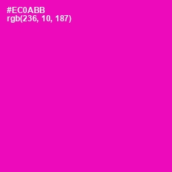 #EC0ABB - Hollywood Cerise Color Image