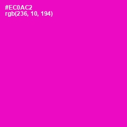 #EC0AC2 - Shocking Pink Color Image