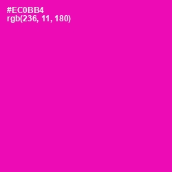 #EC0BB4 - Hollywood Cerise Color Image