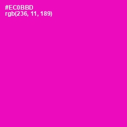 #EC0BBD - Hollywood Cerise Color Image