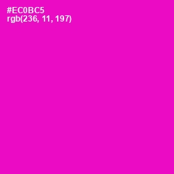 #EC0BC5 - Shocking Pink Color Image