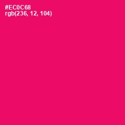 #EC0C68 - Rose Color Image