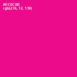 #EC0C8B - Hollywood Cerise Color Image