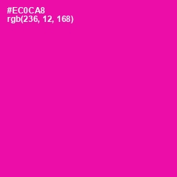 #EC0CA8 - Hollywood Cerise Color Image