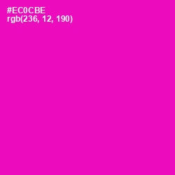 #EC0CBE - Hollywood Cerise Color Image