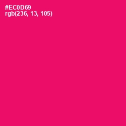 #EC0D69 - Rose Color Image