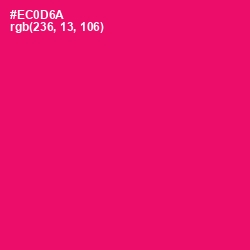 #EC0D6A - Rose Color Image