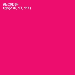 #EC0D6F - Rose Color Image