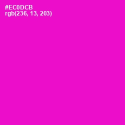 #EC0DCB - Shocking Pink Color Image