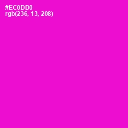 #EC0DD0 - Shocking Pink Color Image
