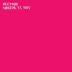 #EC116B - Rose Color Image