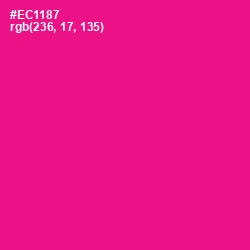 #EC1187 - Hollywood Cerise Color Image