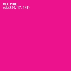 #EC118D - Hollywood Cerise Color Image