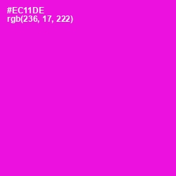 #EC11DE - Purple Pizzazz Color Image