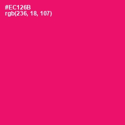 #EC126B - Rose Color Image