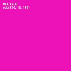 #EC12B8 - Hollywood Cerise Color Image