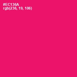 #EC136A - Rose Color Image