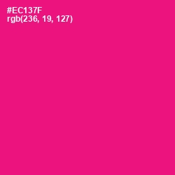 #EC137F - Rose Color Image