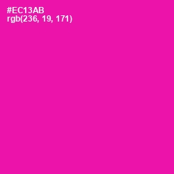 #EC13AB - Hollywood Cerise Color Image