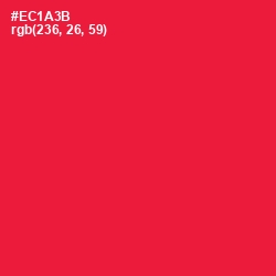 #EC1A3B - Red Ribbon Color Image