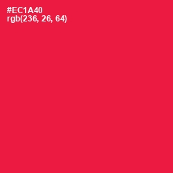 #EC1A40 - Razzmatazz Color Image