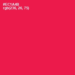 #EC1A4B - Razzmatazz Color Image