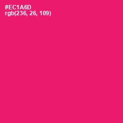 #EC1A6D - Rose Color Image