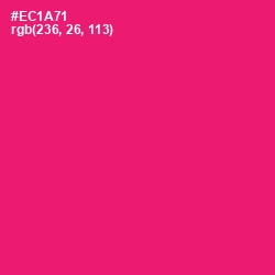 #EC1A71 - Rose Color Image