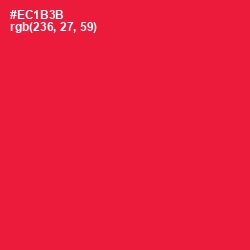 #EC1B3B - Red Ribbon Color Image