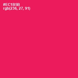 #EC1B5B - Razzmatazz Color Image