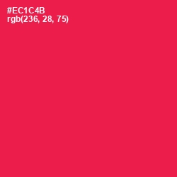 #EC1C4B - Razzmatazz Color Image