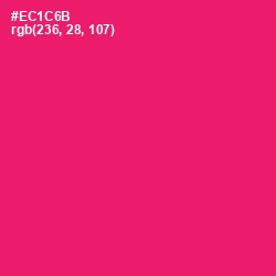 #EC1C6B - Rose Color Image