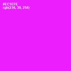 #EC1EFE - Magenta / Fuchsia Color Image