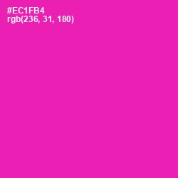 #EC1FB4 - Hollywood Cerise Color Image
