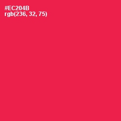 #EC204B - Amaranth Color Image
