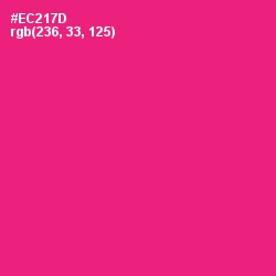 #EC217D - Cerise Red Color Image