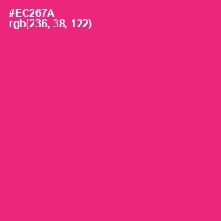#EC267A - Cerise Red Color Image
