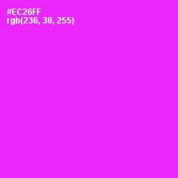 #EC26FF - Magenta / Fuchsia Color Image
