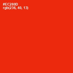 #EC280D - Scarlet Color Image