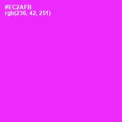 #EC2AFB - Magenta / Fuchsia Color Image
